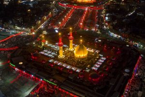 جمعیت میلیونی زائران شب جمعه کربلا در آستانه اربعین