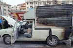 آتش‌سوزی خودروی فلافل فروش گلباغ نماز رشت