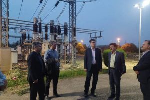 معاون انتقال و تجارت خارجی توانیر از پروژه های برق منطقه ای گیلان بازدید کردند