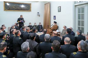فرماندهان نیروی دریایی ارتش با رهبر انقلاب دیدار کردند