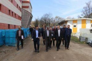 بازدید سرپرست فرمانداری رشت از بیمارستان ۴۱۲ تختخوابی لاکان
