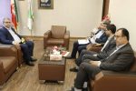 دیدار دکتر اسحق جمال امیدی مدیر عامل و نایب رئیس هیئت مدیره شرکت سیمان خزر با دکتر مازیار رضوی مدیر کل منابع طبیعی استان گیلان