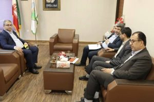 دیدار دکتر اسحق جمال امیدی مدیر عامل و نایب رئیس هیئت مدیره شرکت سیمان خزر با دکتر مازیار رضوی مدیر کل منابع طبیعی استان گیلان