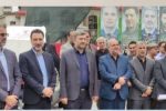 حضور مدیرعامل و جمعی از معاونین،مدیران و کارکنان شرکت توزیع نیروی برق استان گیلان در مراسم بزرگداشت خادم‌الرضا (ع) رئیس‌جمهورِ شهید آیت‌الله رئیسی و همراهان گرانقدرش در پیاده راه فرهنگی شهدای ذهاب شهر رشت