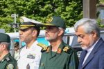 حضور فرماندار رشت در صبحگاه مشترک نیروهای مسلح گیلان به مناسبت سوم خرداد