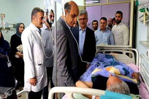 عیادت و دلجویی استاندار گیلان از مجروحین حمله رژیم صهیونیستی آستانه اشرفیه