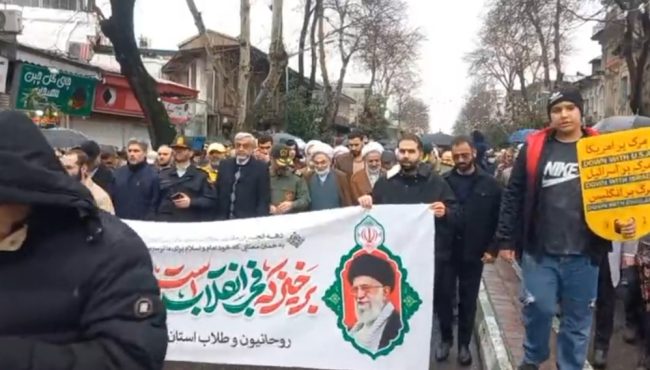 تبلور انسجام ملی در دیار میرزا همزمان با راهپیمایی ۲۲ بهمن